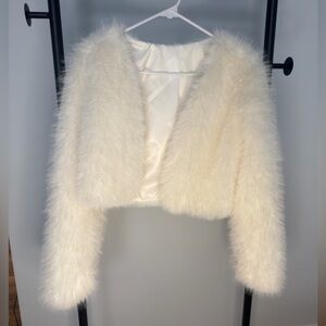 Women's Cream Teddy Jacket